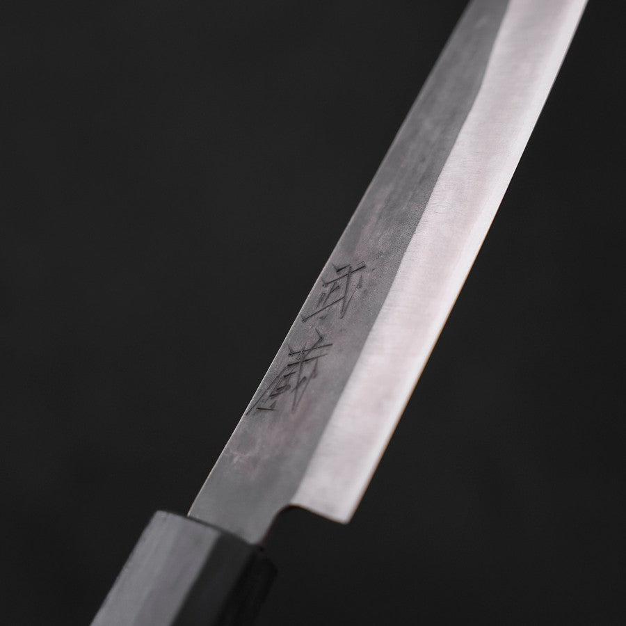 Petty Blue Steel #1 Stainless Clad Kurouchi Dark Blue Urushi Handle 150mm