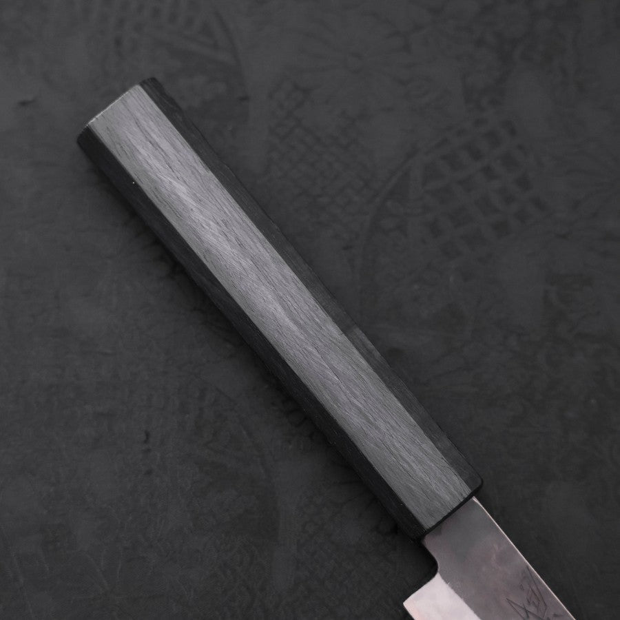 Petty Blue Steel #1 Stainless Clad Kurouchi Dark Blue Urushi Handle 150mm