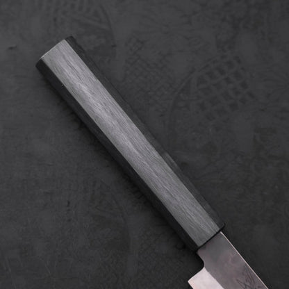 Petty Blue Steel #1 Stainless Clad Kurouchi Dark Blue Urushi Handle 150mm