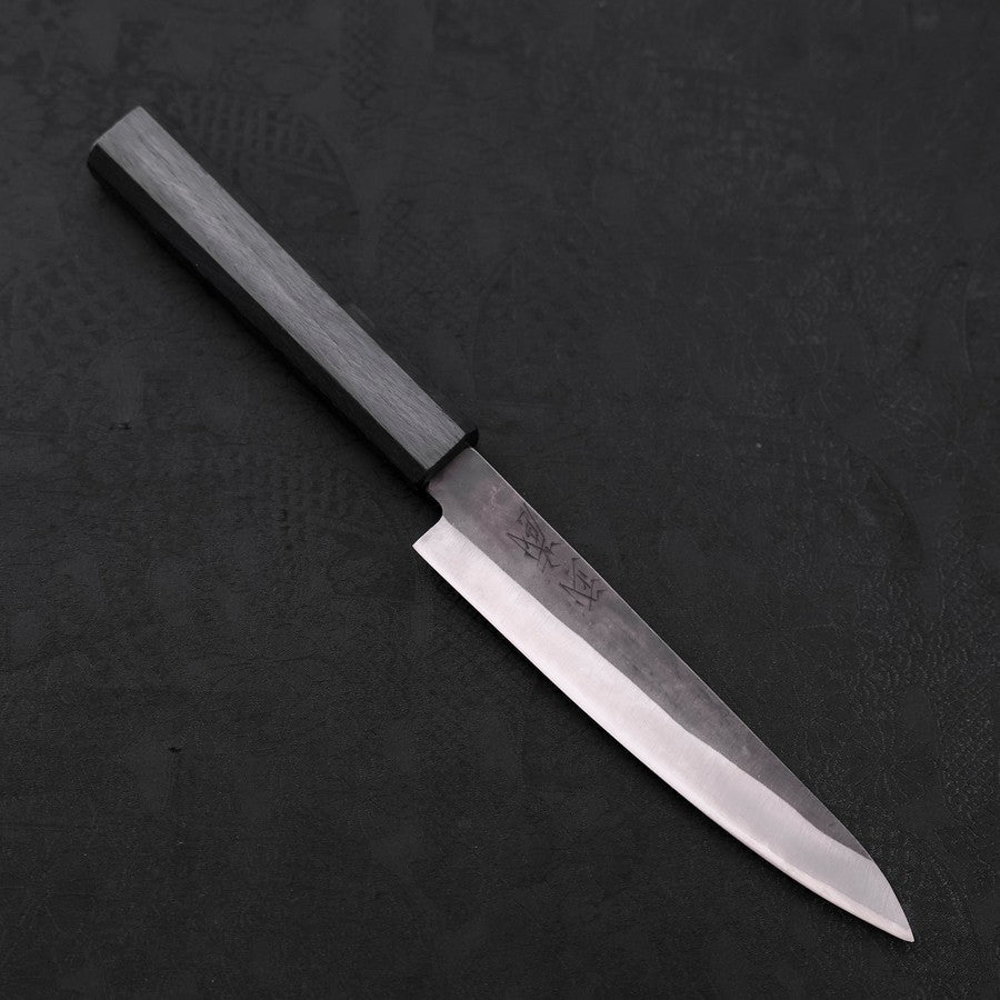 Petty Blue Steel #1 Stainless Clad Kurouchi Dark Blue Urushi Handle 150mm
