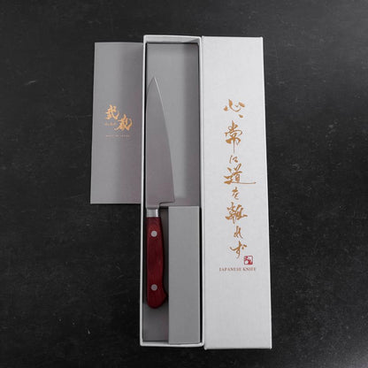 Petty Molybdenum Polished Western Red Handle 120mm