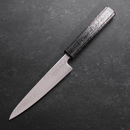 Petty SLD Wave Nickel Damascus Silver Pattern Urushi Handle 135mm
