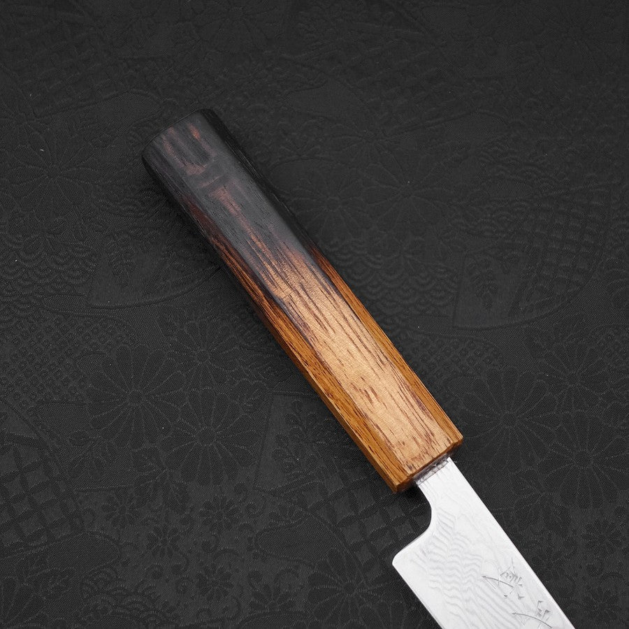 Petty SLD Wave Nickel Damascus Yaki Urushi Handle 135mm