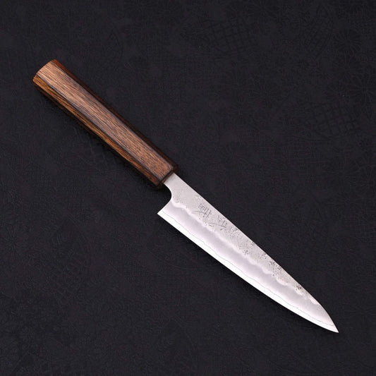 Petty Silver Steel #3 Nashiji Sumi Urushi Handle 135mm