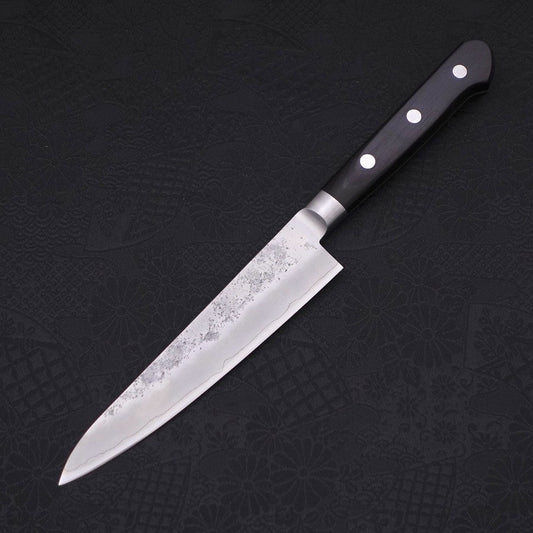 Petty Silver Steel #3 Nashiji Western Black Handle 135mm