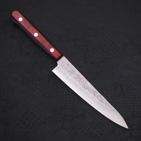 Petty Silver Steel #3 Nashiji Western Red Handle 135mm