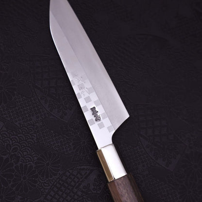 Petty Silver Steel #3 Walnut Ichimatsu Handle 135mm