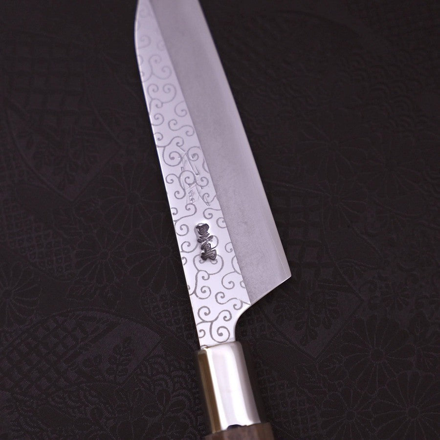 Petty Silver Steel #3 Walnut Karakusa Handle 135mm