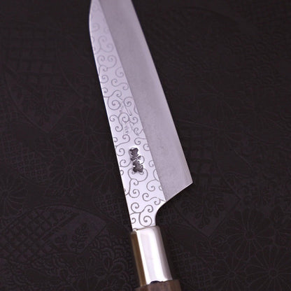 Petty Silver Steel #3 Walnut Karakusa Handle 135mm