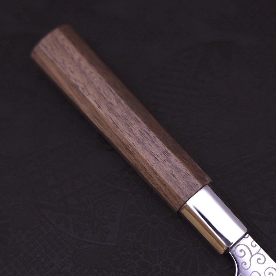 Petty Silver Steel #3 Walnut Karakusa Handle 135mm