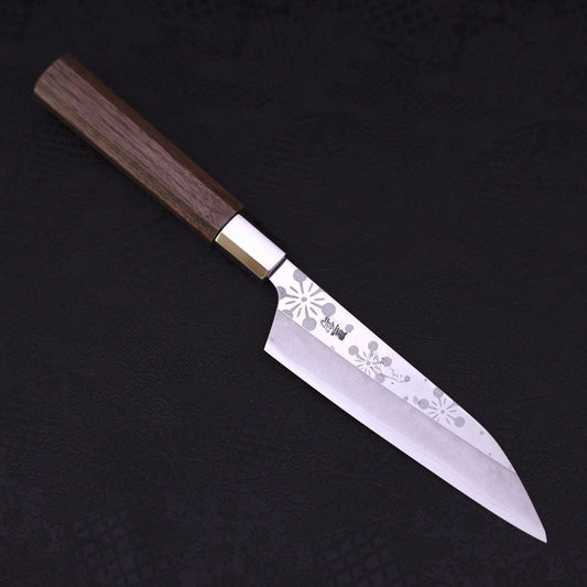 Petty Silver Steel #3 Walnut Kazabana Handle 135mm