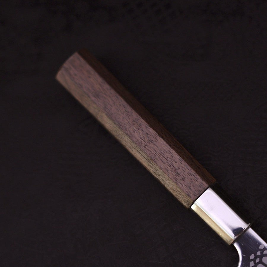 Petty Silver Steel #3 Walnut Kiku Handle 135mm