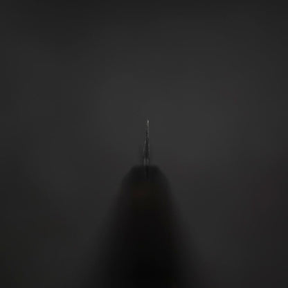 Petty Stainless Clad Blue Super Kurouchi Tsuchime Buffalo Ebony Handle 135mm