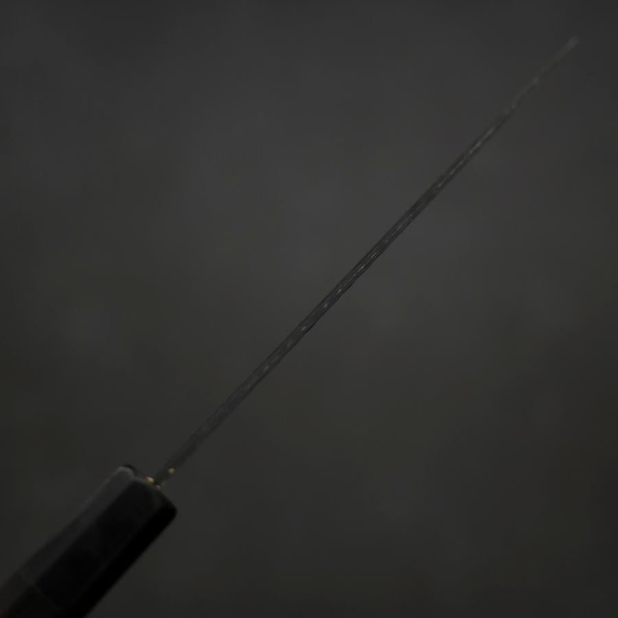 Petty Stainless Clad Blue Super Kurouchi Tsuchime Buffalo Ebony Handle 135mm