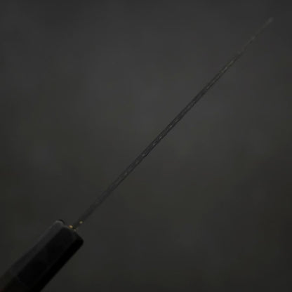 Petty Stainless Clad Blue Super Kurouchi Tsuchime Buffalo Ebony Handle 135mm