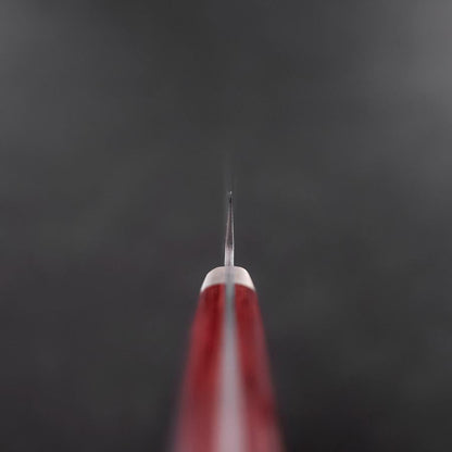 Petty Stainless Clad Blue Super Kurouchi Tsuchime Red Western Handle 150mm