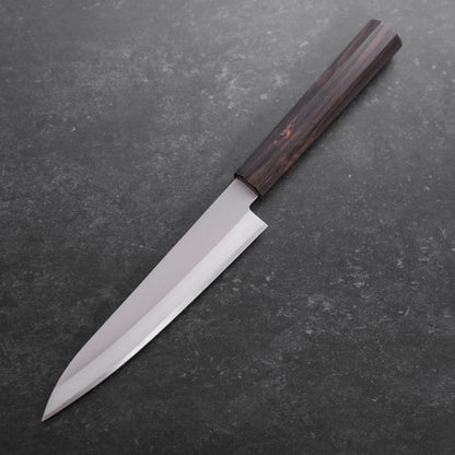 Petty Stainless Clad Blue Super Polished Buffalo Ebony Handle 145mm