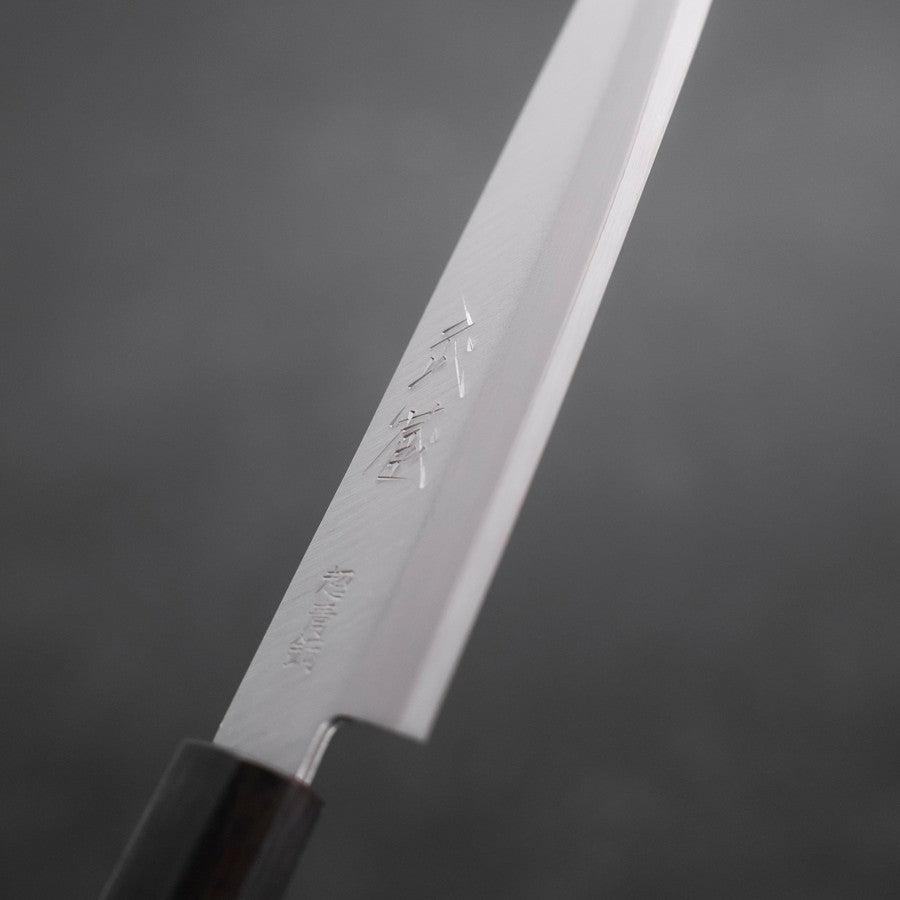 Petty Stainless Clad Blue Super Polished Buffalo Ebony Handle 145mm