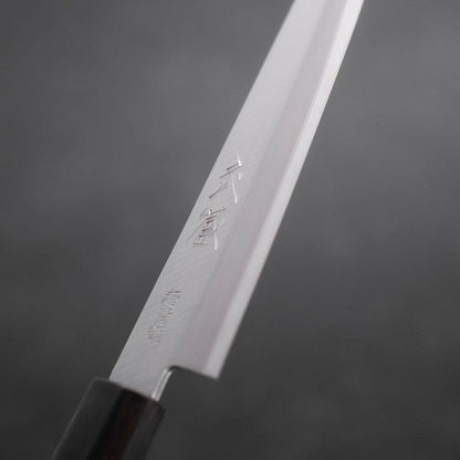 Petty Stainless Clad Blue Super Polished Buffalo Ebony Handle 145mm