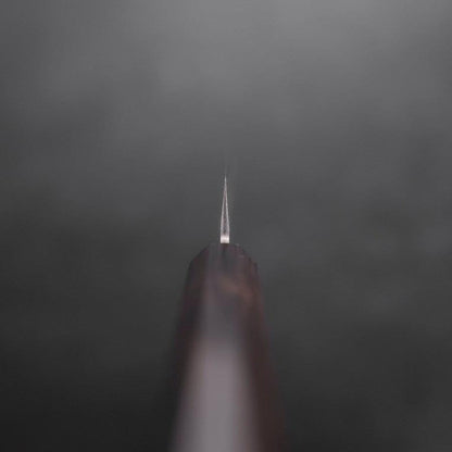 Petty Stainless Clad Blue Super Polished Buffalo Ebony Handle 145mm