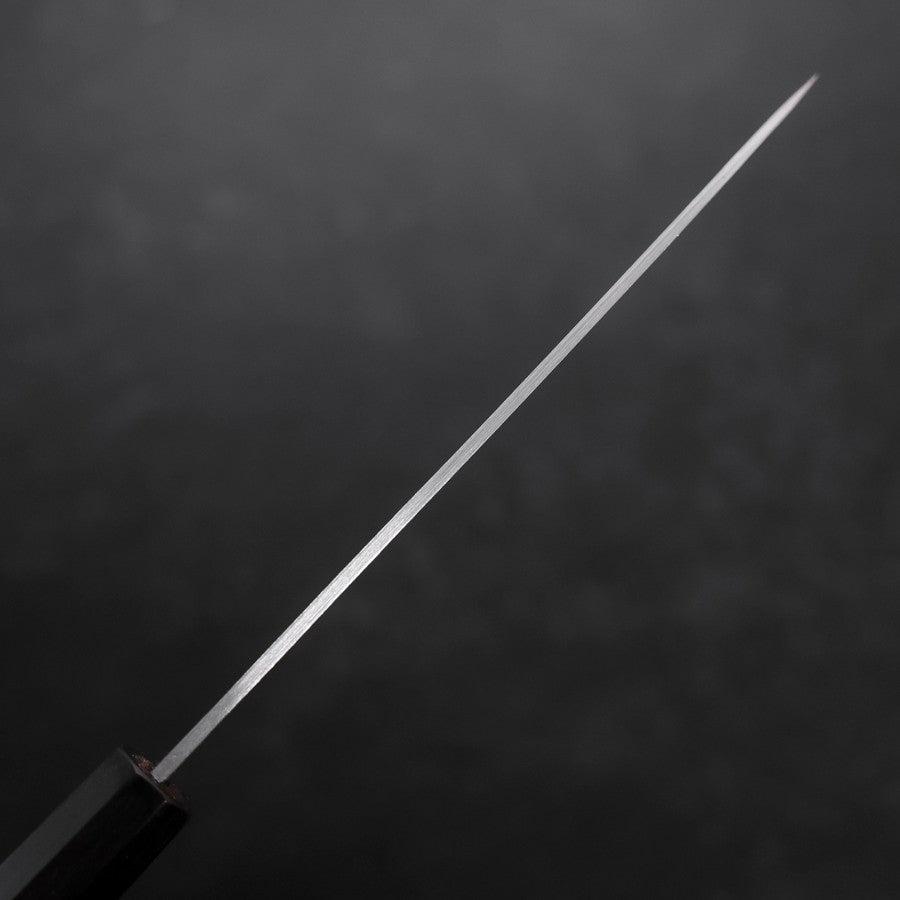 Petty Stainless Clad Blue Super Polished Buffalo Ebony Handle 145mm