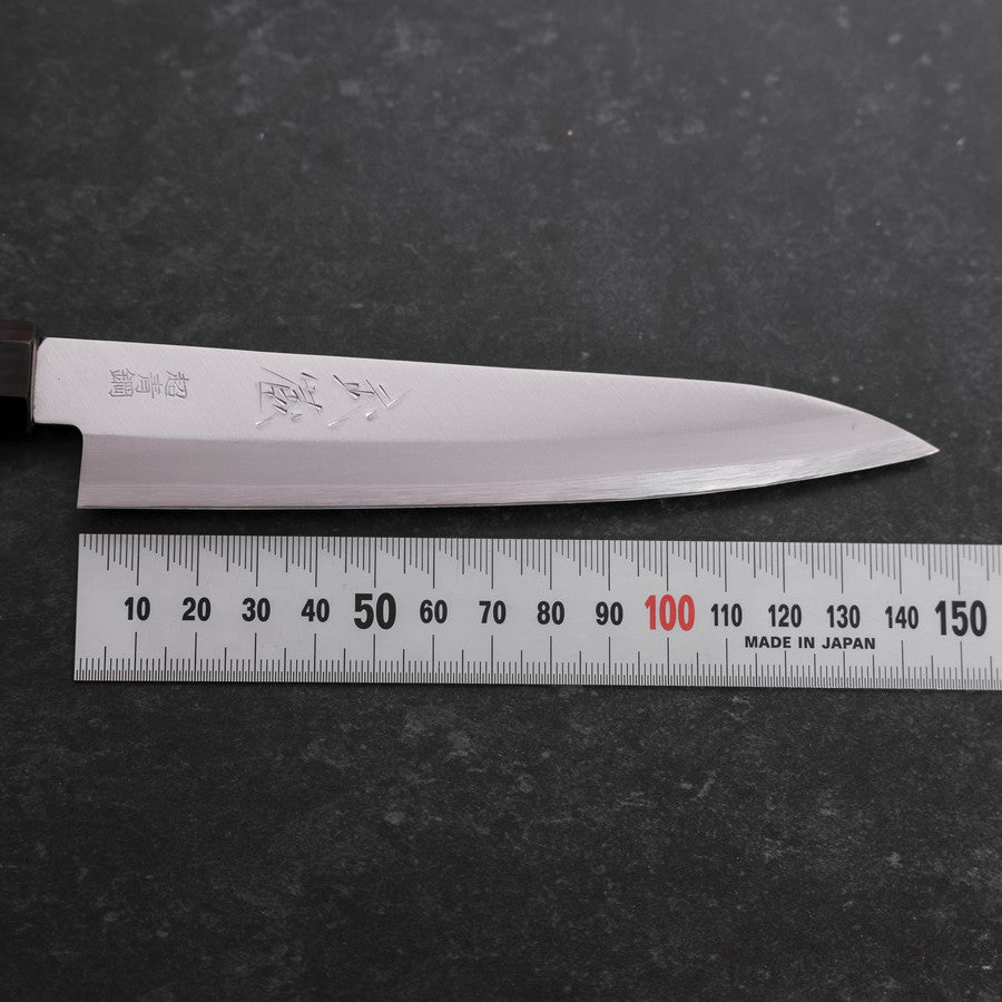 Petty Stainless Clad Blue Super Polished Buffalo Ebony Handle 145mm