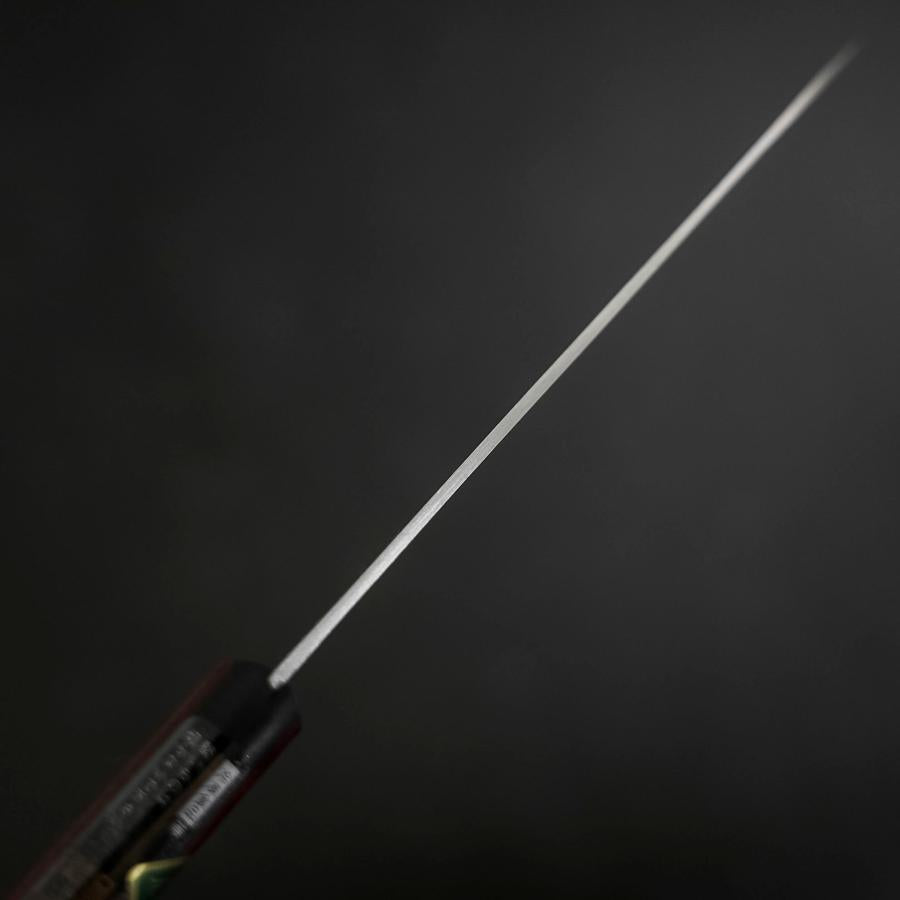 Petty Stainless Clad Blue Super Polished Western Black Red Handle 150mm