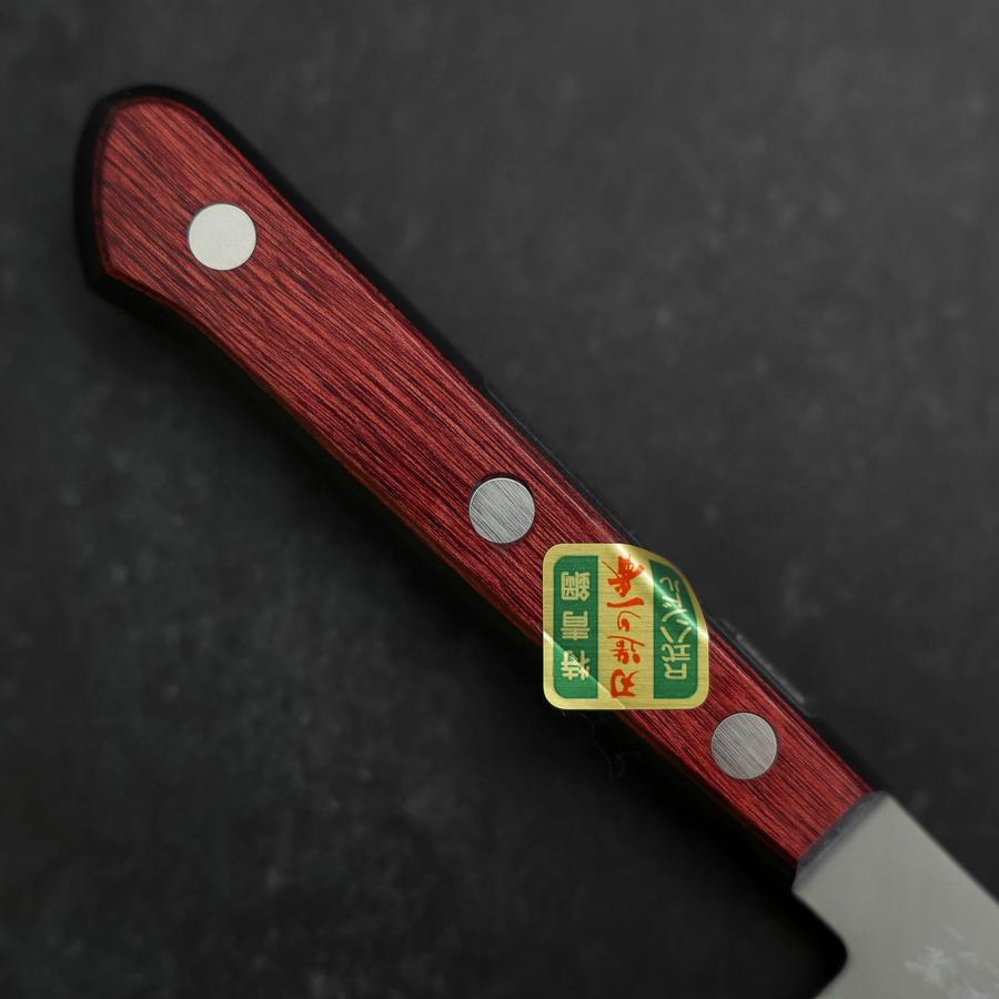 Petty Stainless Clad Blue Super Polished Western Black Red Handle 150mm