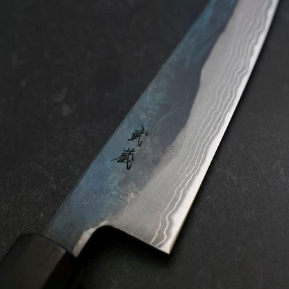 Petty V-Toku 2 Kurouchi Damascus Buffalo Ebony Handle 145mm