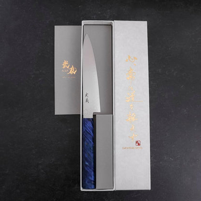 Petty VG-10 Damascus Blue Birch Handle 150mm