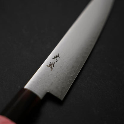 Petty VG-10 Damascus Buffalo Dark Pink Maple Handle 150mm