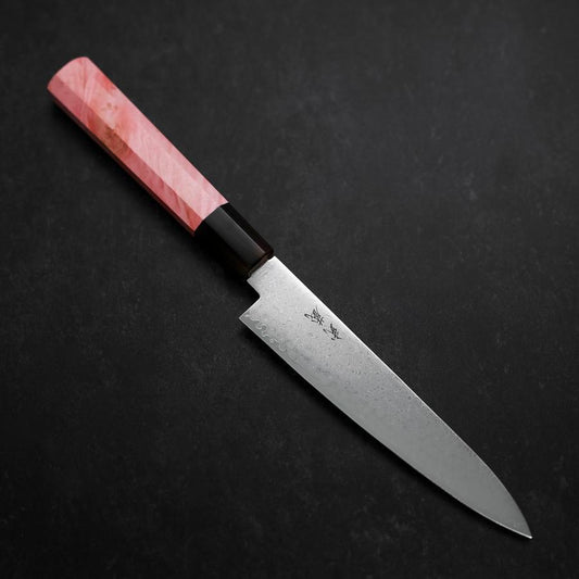 Petty VG-10 Damascus Buffalo Dark Pink Maple Handle 150mm