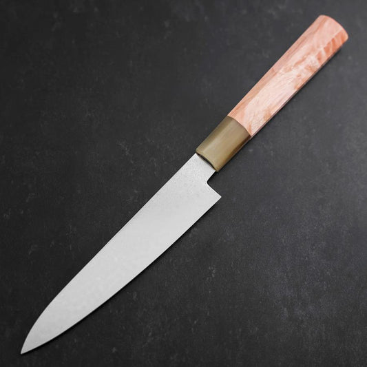 Petty VG-10 Damascus Buffalo Light Pink Maple Handle 150mm