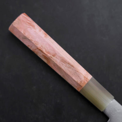 Petty VG-10 Damascus Buffalo Light Pink Maple Handle 150mm