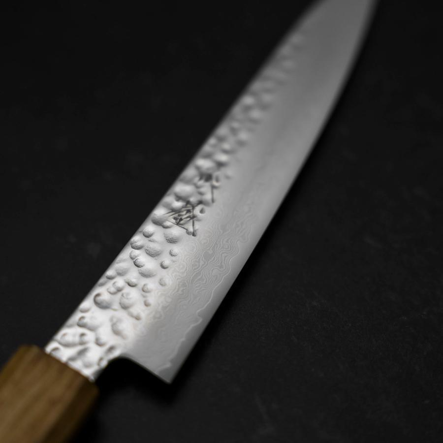 Petty VG-10 Tsuchime Damascus Yaki-Urushi Handle 150mm