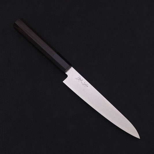 Petty ZA-18 Damascus Buffalo Ebony Handle 150mm