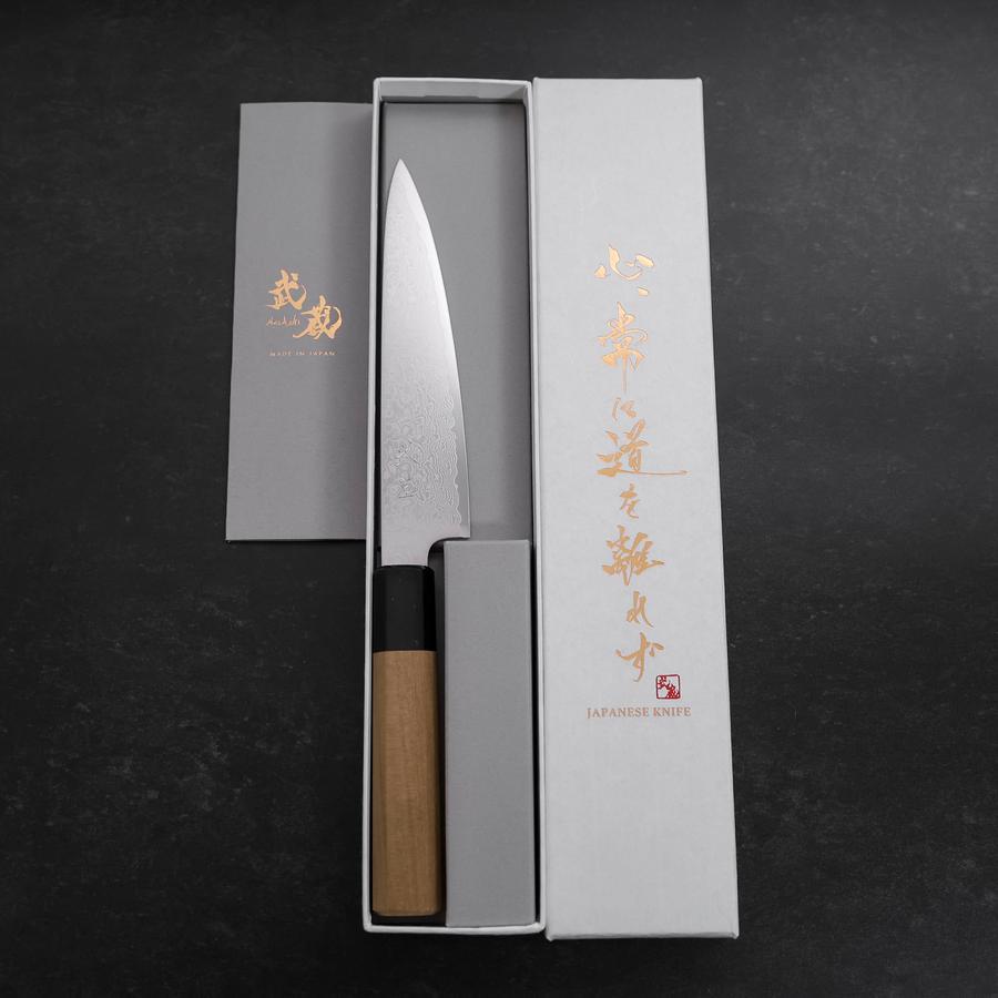 Petty ZA-18 Damascus Buffalo Magnolia Handle 150mm