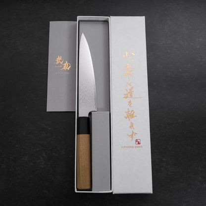 Petty ZA-18 Damascus Buffalo Magnolia Handle 150mm