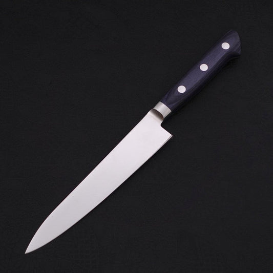 Petty knife AUS-8 Polished Western Blue Handle 150mm