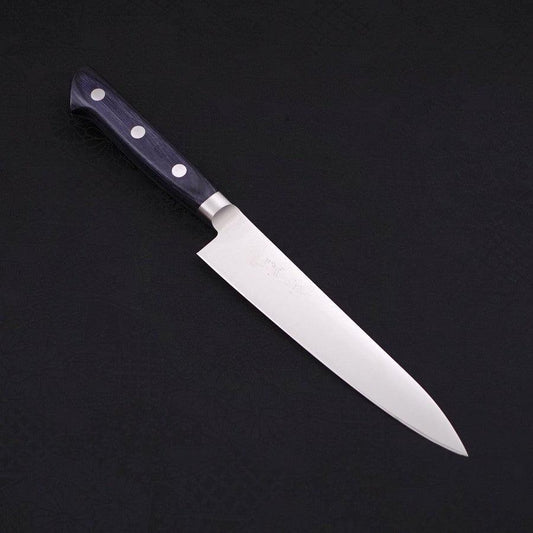 Petty knife AUS-8 Polished Western Blue Handle 150mm