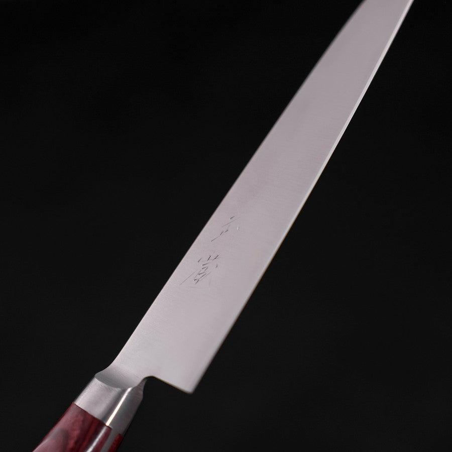 Petty knife AUS-8 Polished Western Red Handle 130mm