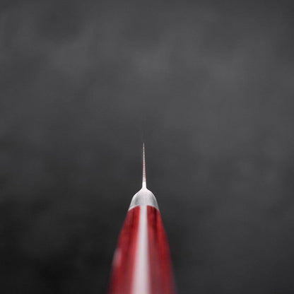 Petty knife AUS-8 Polished Western Red Handle 130mm