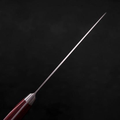 Petty knife AUS-8 Polished Western Red Handle 130mm