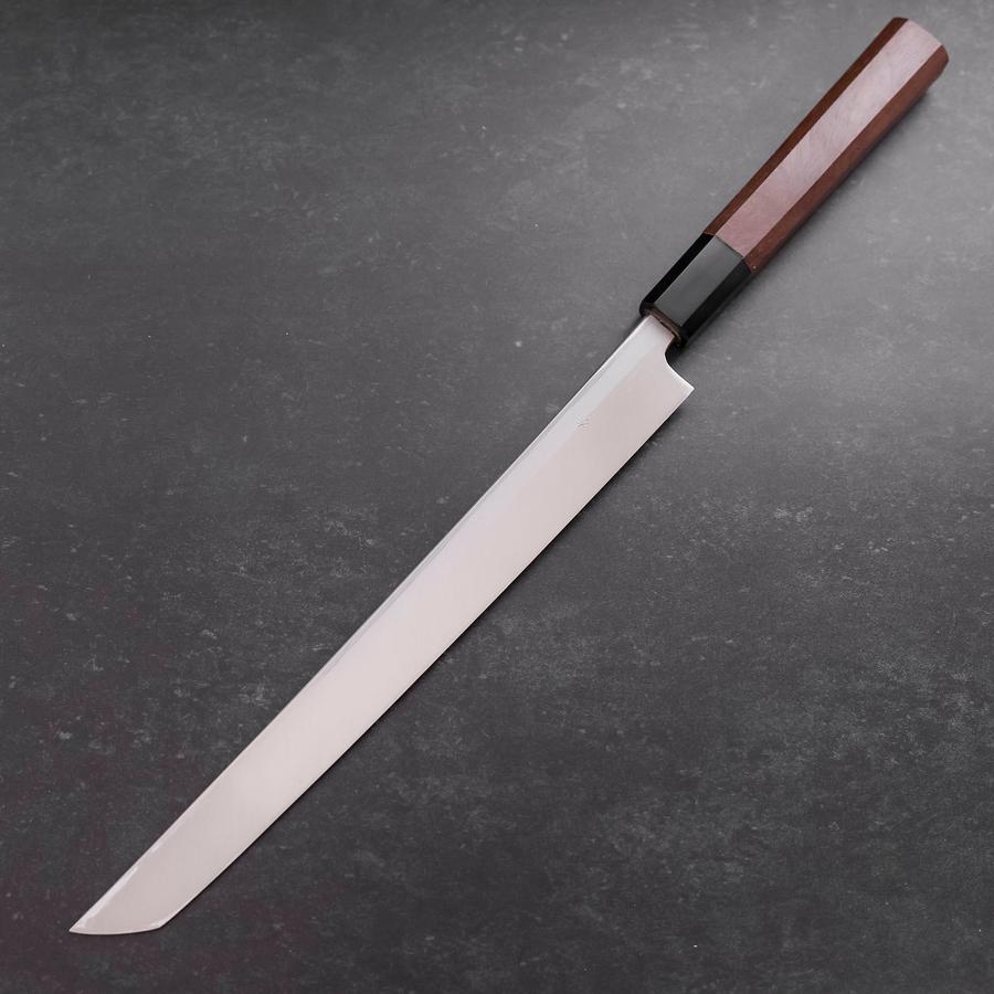 Sakimaru Takohiki Blue Steel #1 Kasumi Buffalo Walnut Handle 270mm