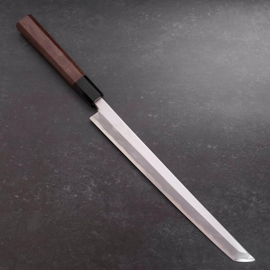 Sakimaru Takohiki Blue Steel #1 Kasumi Buffalo Walnut Handle 270mm