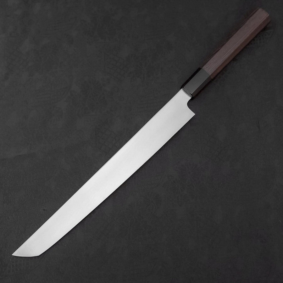 Sakimaru Takohiki Blue Steel #2 Kurouchi Buffalo Wenge Handle 270mm