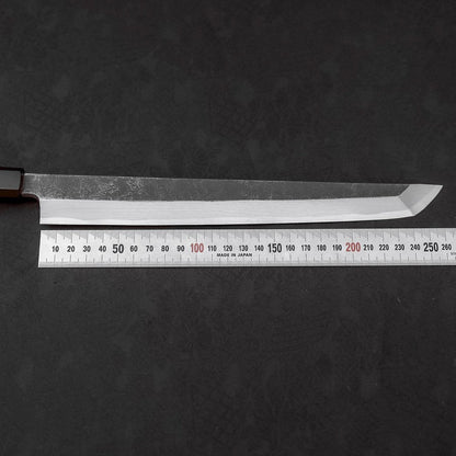 Sakimaru Takohiki Blue Steel #2 Kurouchi Buffalo Wenge Handle 270mm