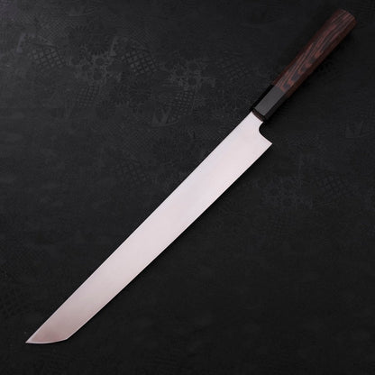 Sakimaru Takohiki Blue Steel #2 Kurouchi Buffalo Wenge Handle 300mm