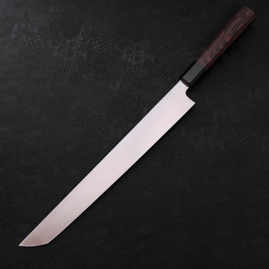 Sakimaru Takohiki Blue Steel #2 Kurouchi Buffalo Wenge Handle 300mm