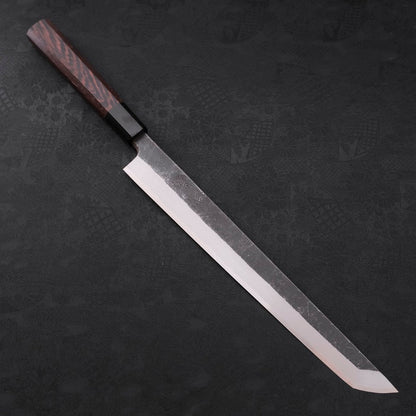 Sakimaru Takohiki Blue Steel #2 Kurouchi Buffalo Wenge Handle 300mm